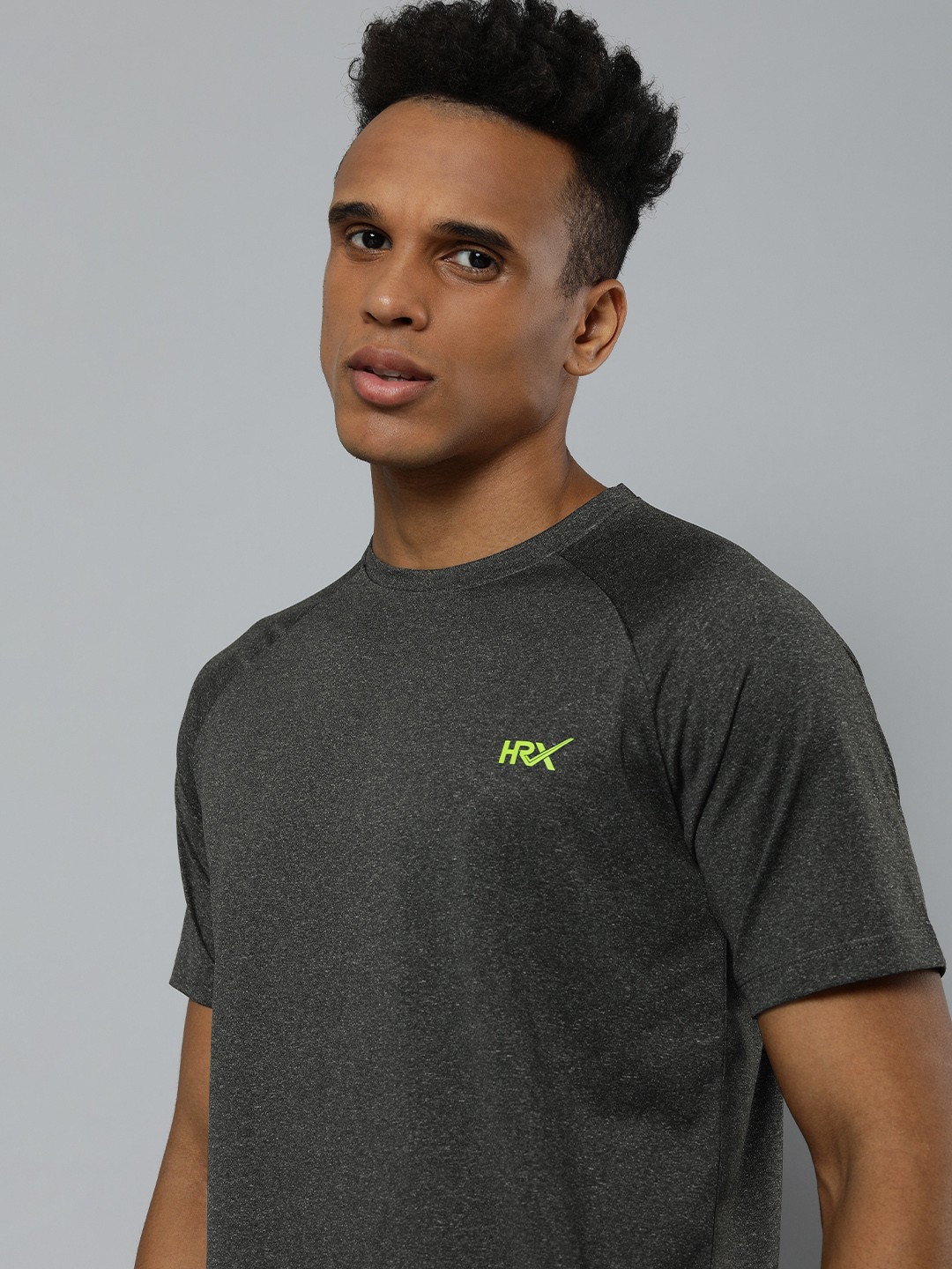

HRX By Hrithik Roshan Men Black Running Rapid-Dry T-Shirts