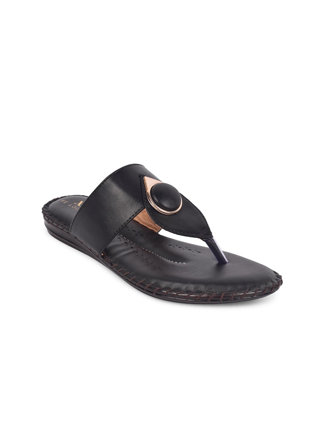 

XE Looks Women Black T-Strap Flats