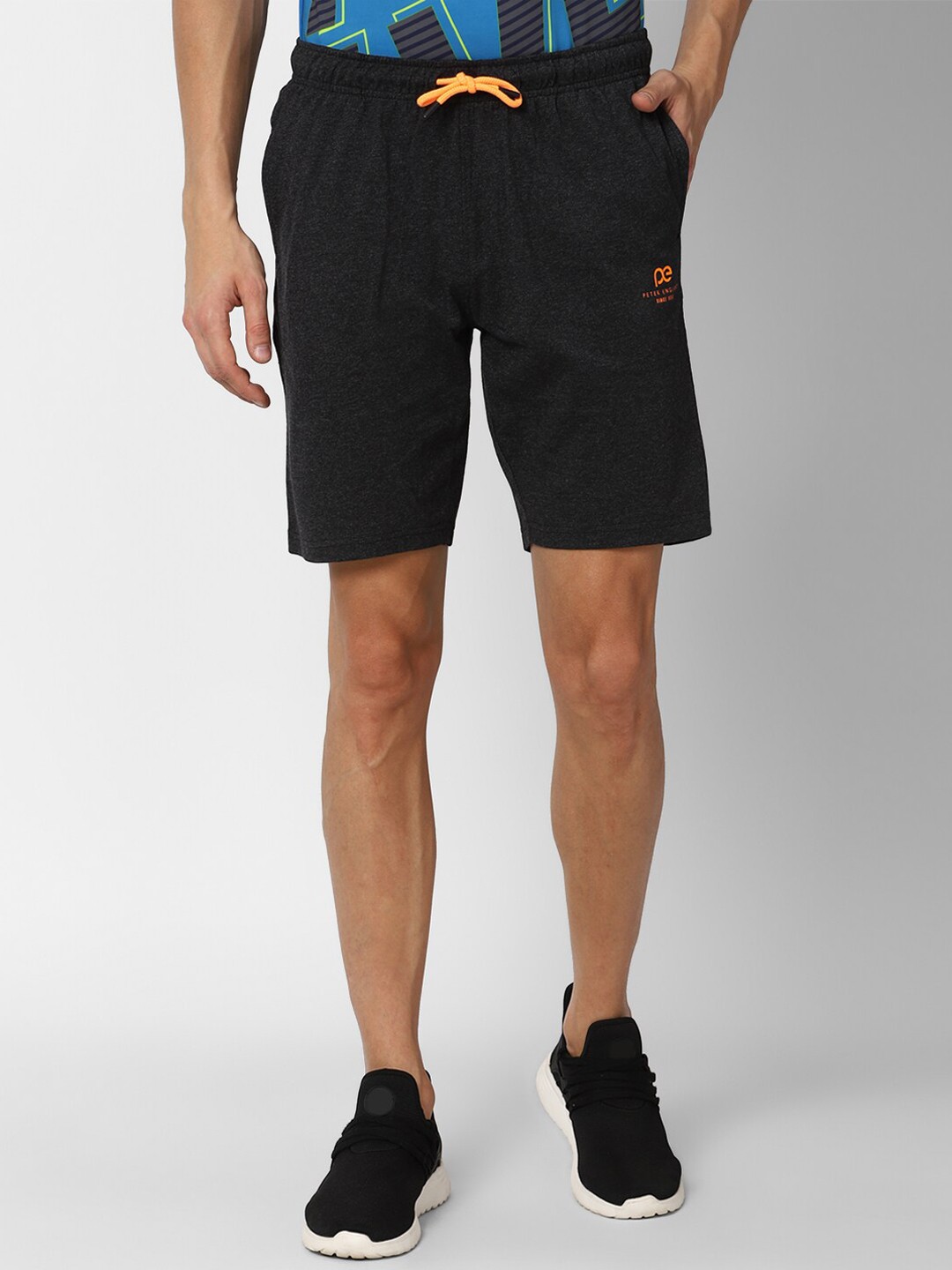 

Peter England Men Grey Sports Shorts