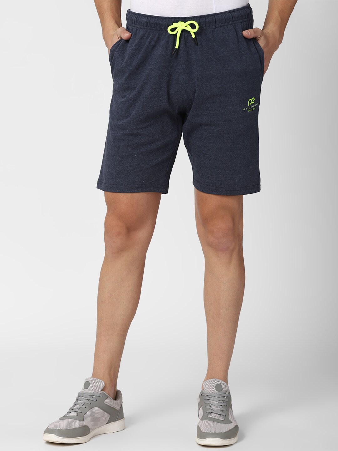 

Peter England Men Navy Blue Shorts