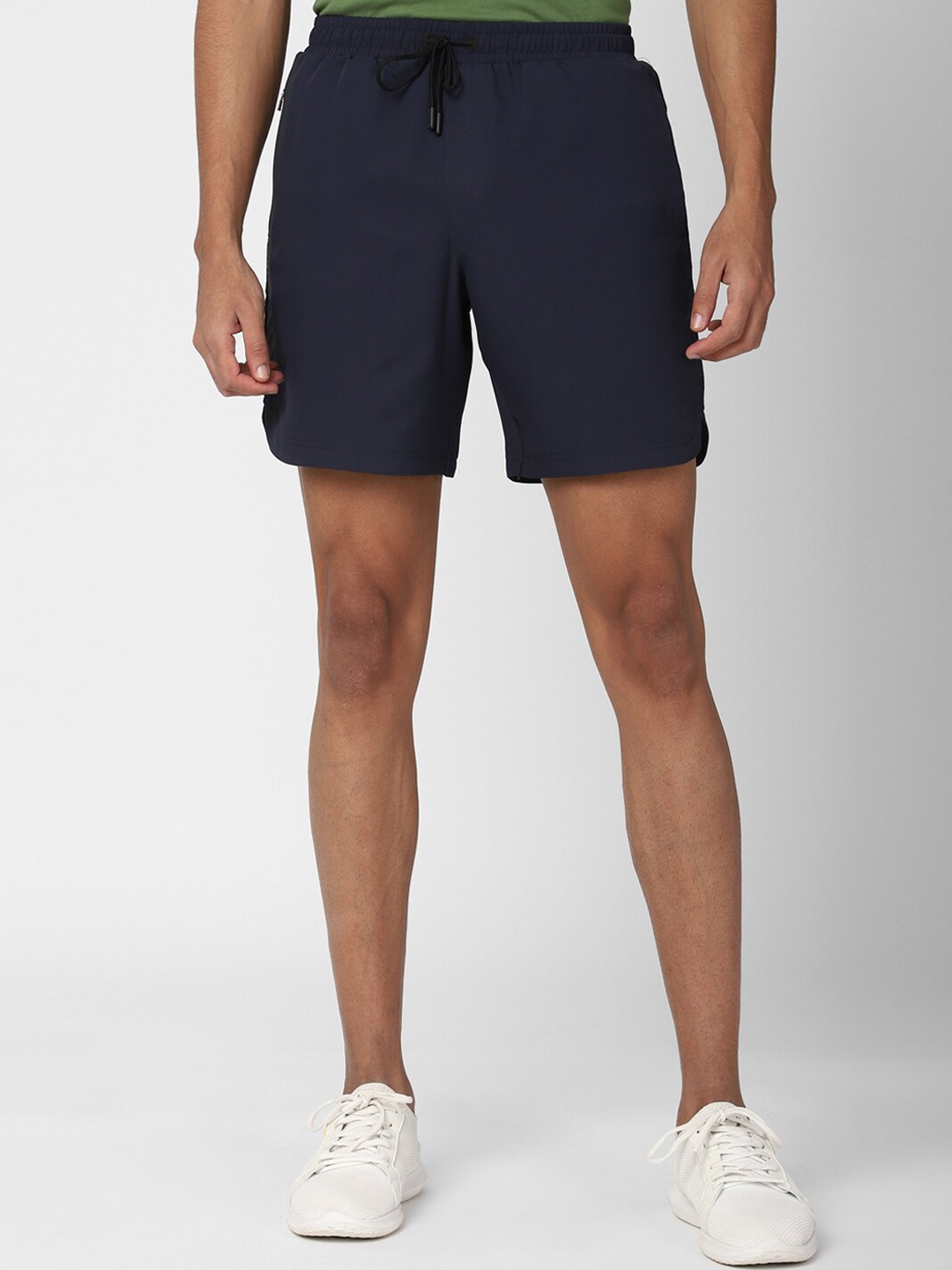 

Peter England Men Navy Blue Sports Shorts