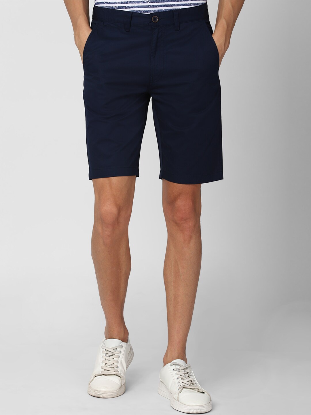 

Peter England Casuals Men Navy Blue Shorts