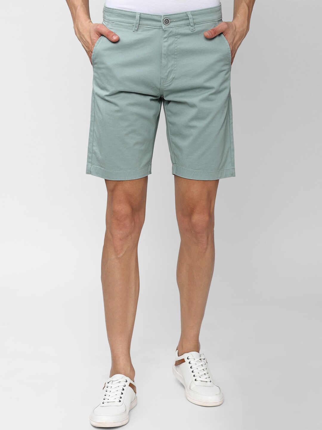 

Peter England Casuals Men Green Shorts