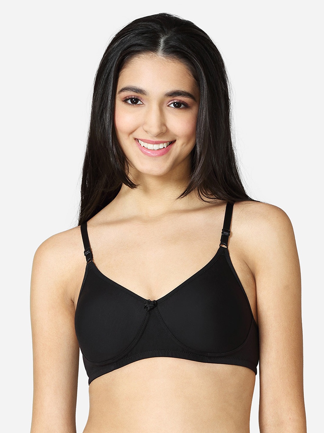 

VStar Black Non Padded Cotton Non-Wired Bra