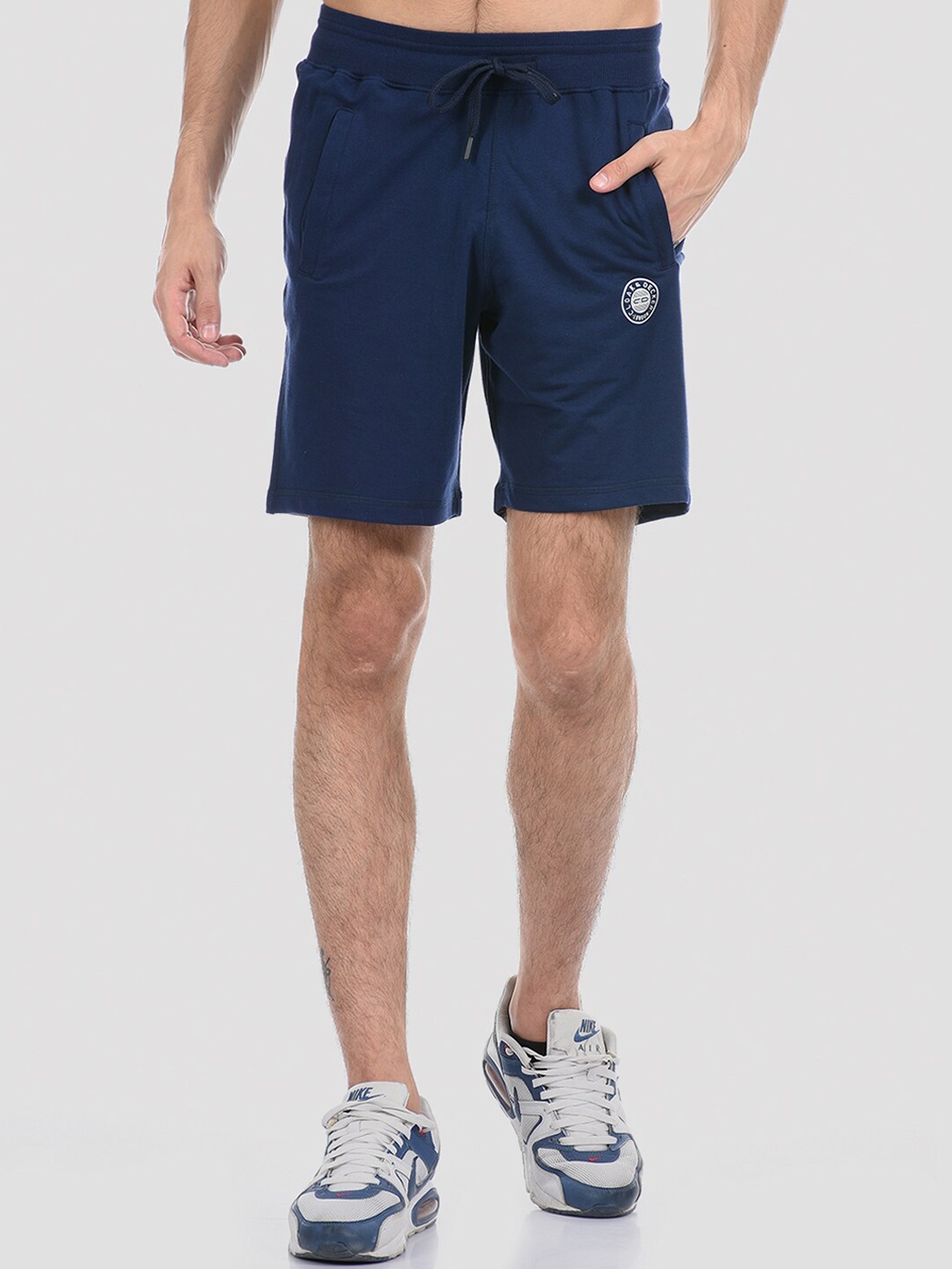 

Cloak & Decker by Monte Carlo Men Navy Blue Sports Shorts