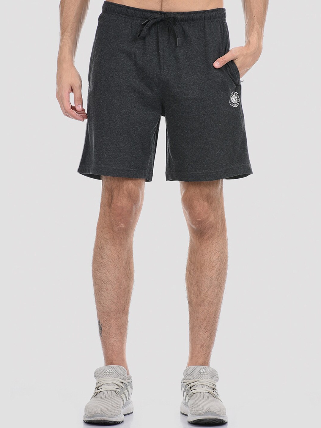 

Cloak & Decker by Monte Carlo Men Grey Melange Shorts