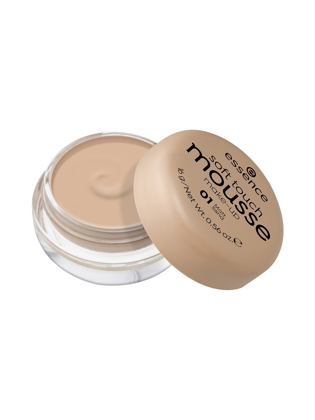 

essence Soft Touch Make-Up Mousse Foundation 16 g - Matt Sand 01, Nude