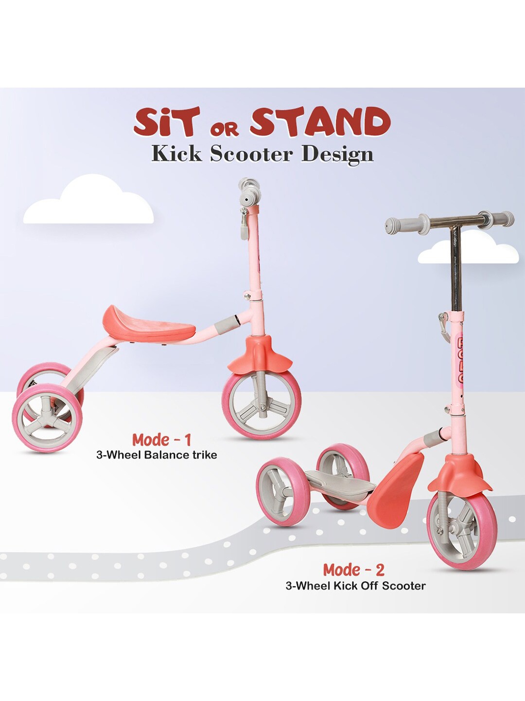 

WEMBLEY Unisex Kids Pink Ride-On