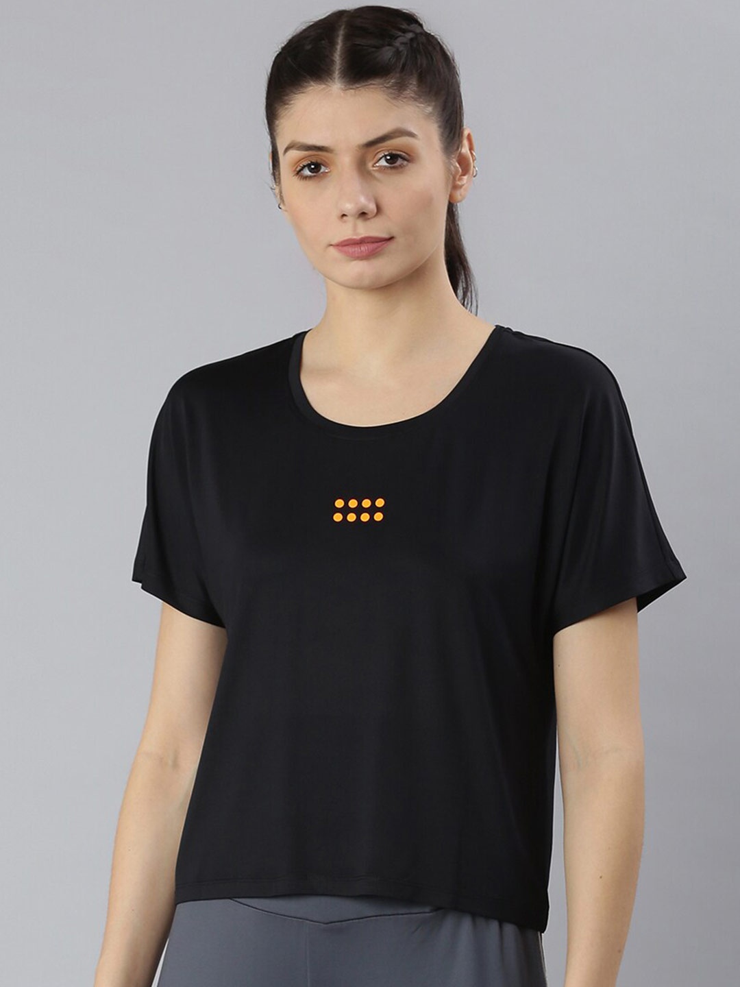 

MKH Women Black Dri-FIT T-shirt