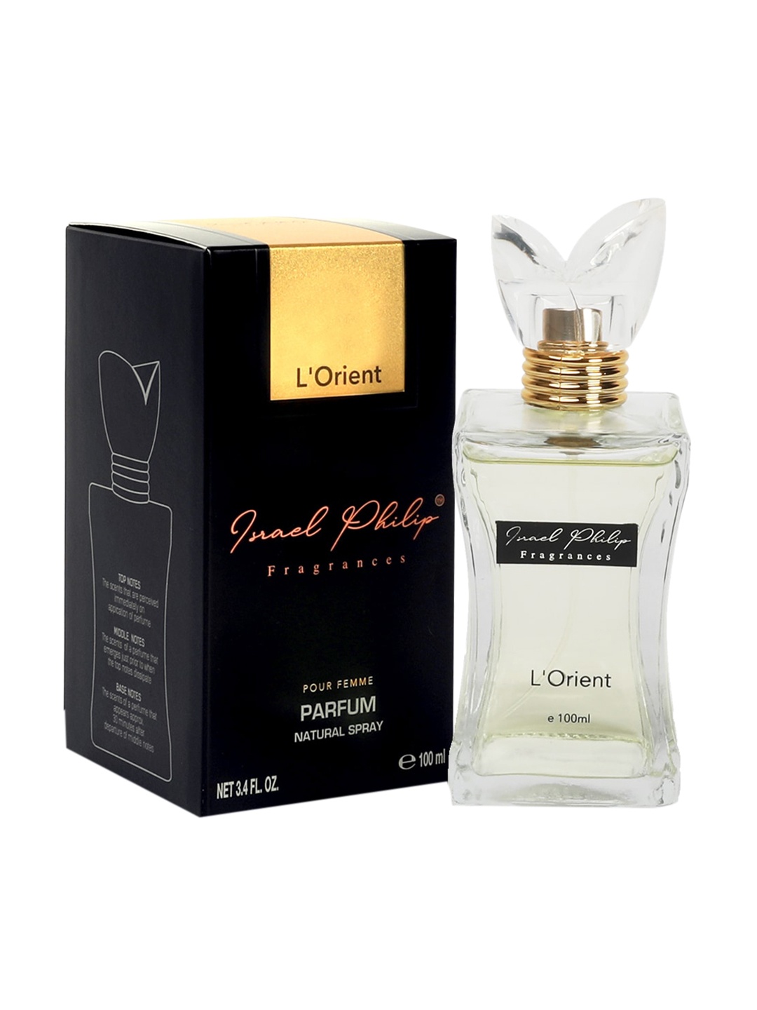 

Israel Philip Fragrances Women L'Orient Parfum Natural Spray - 100 ml, Black