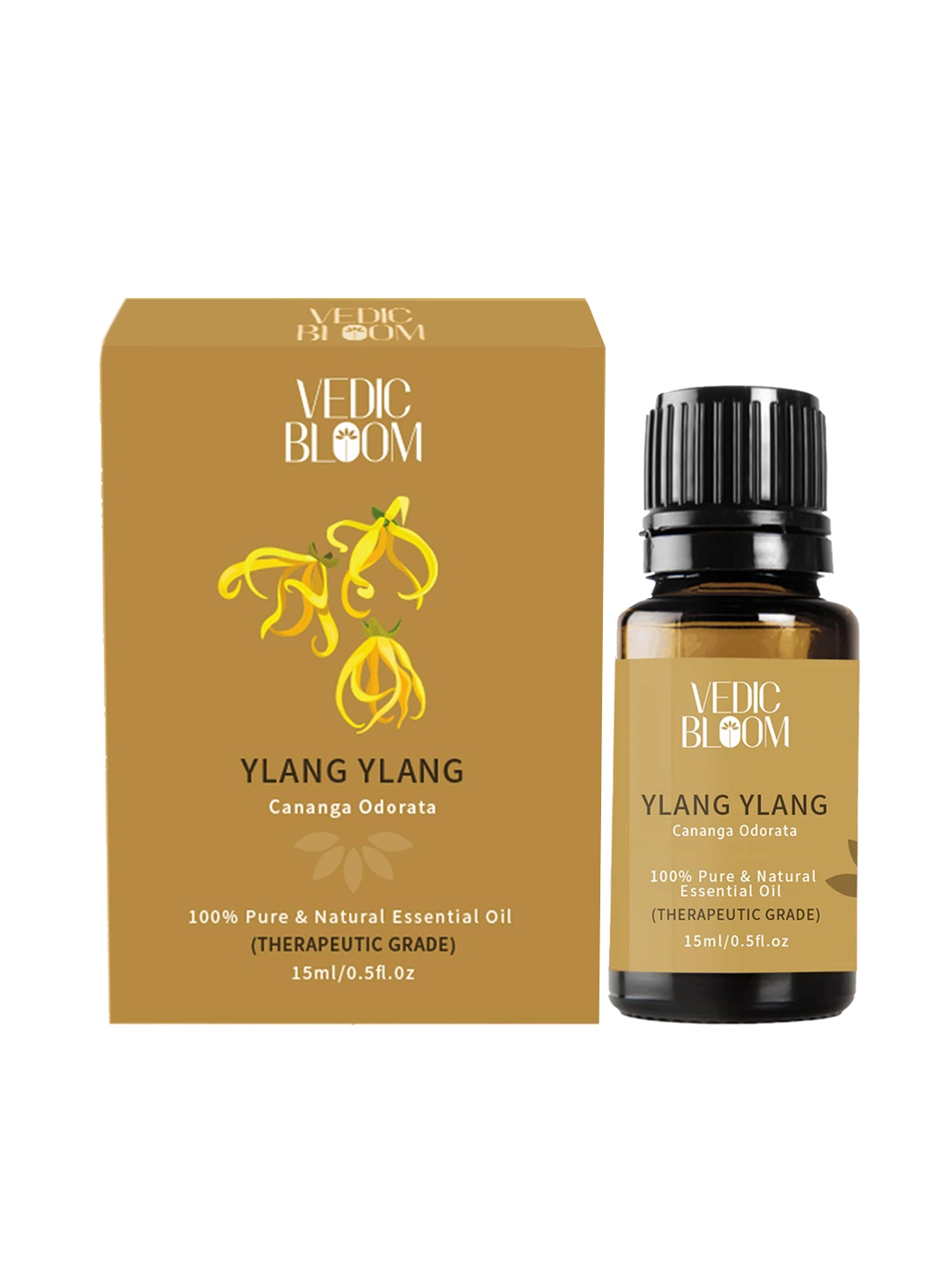 

Vedic Bloom 100% Pure & Natural Ylang Ylang Essential Oil for Immunity & Anxiety - 15ml, Mustard
