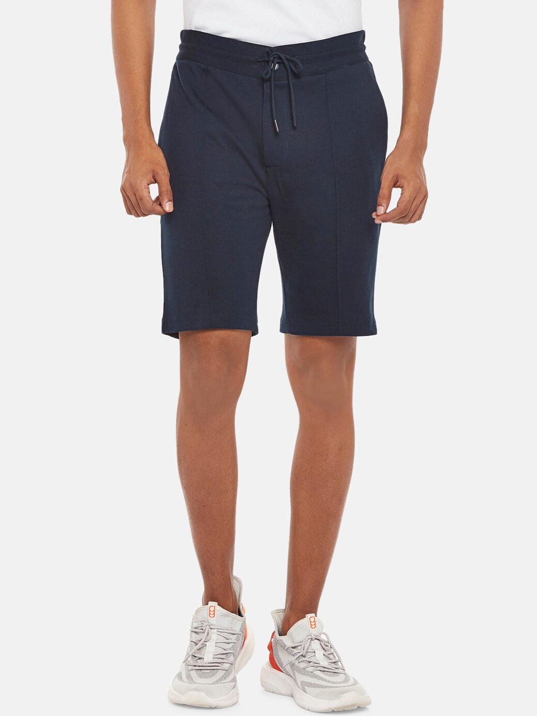 

People Men Navy Blue Sports Shorts
