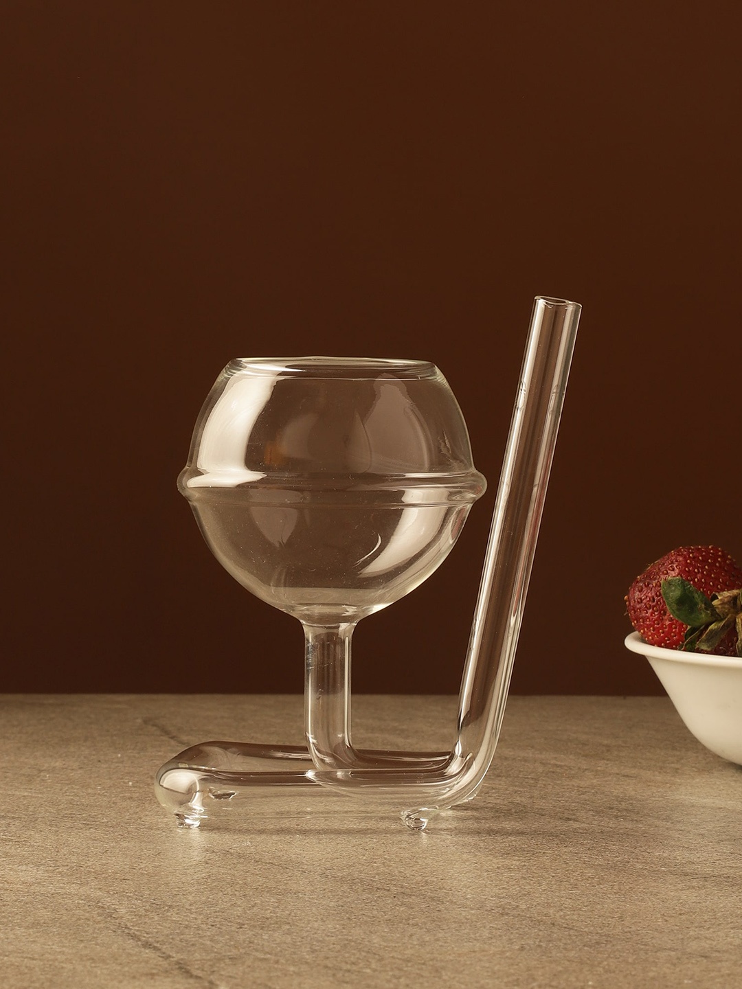 

The Decor Mart Saturn Transparent & Textured Dishwasher Safe Cocktail Glass 200 ml