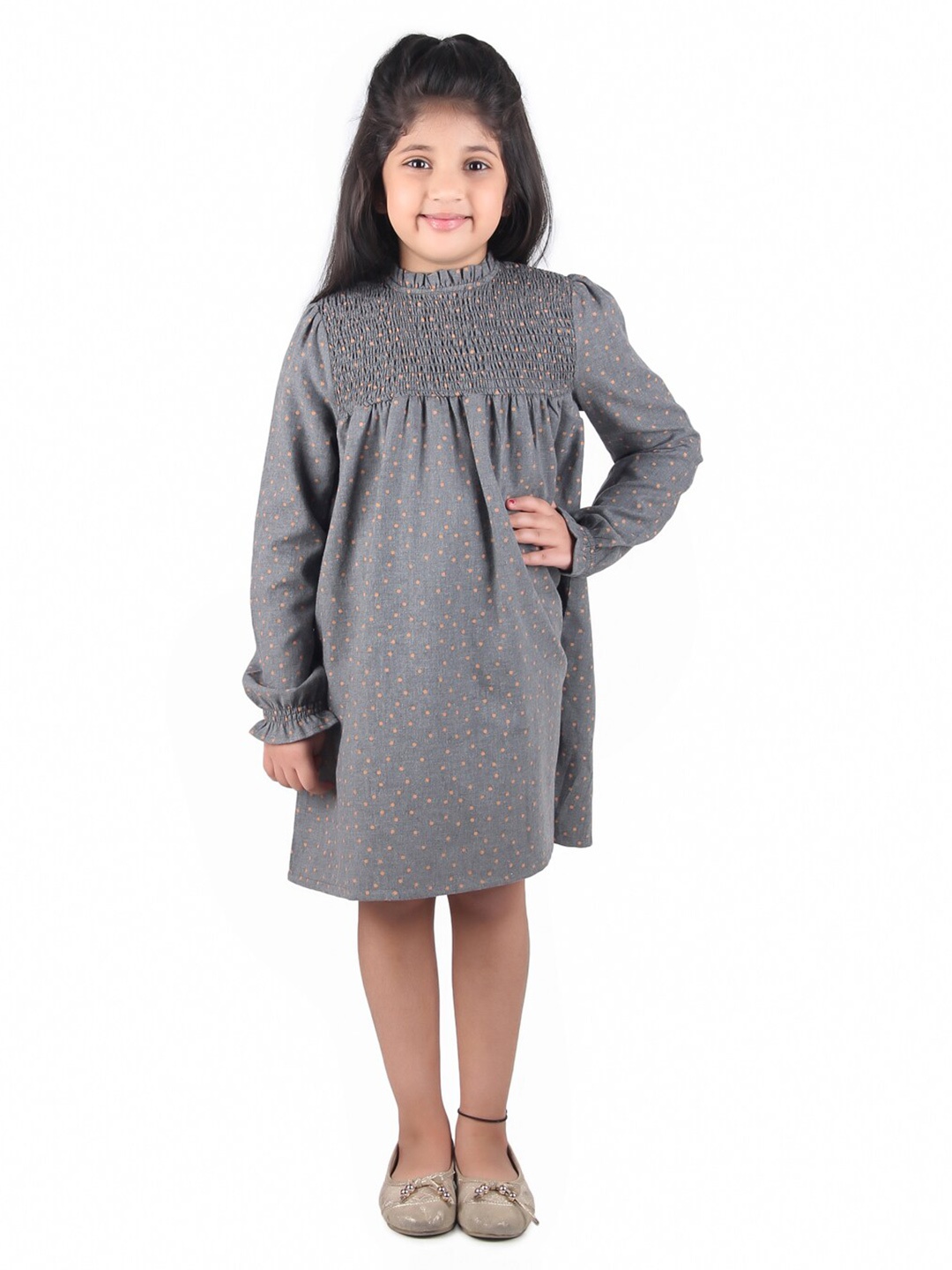 

Miyo Girls Grey A-Line Dress