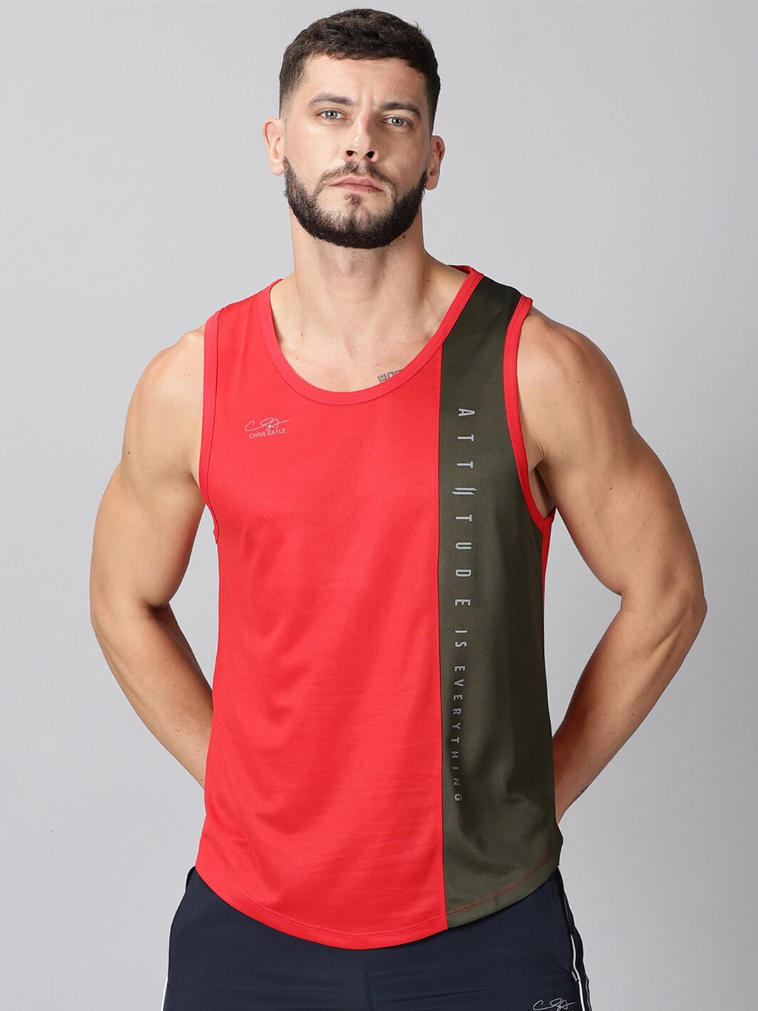 

ATTIITUDE Men Red Dri-FIT T-shirt