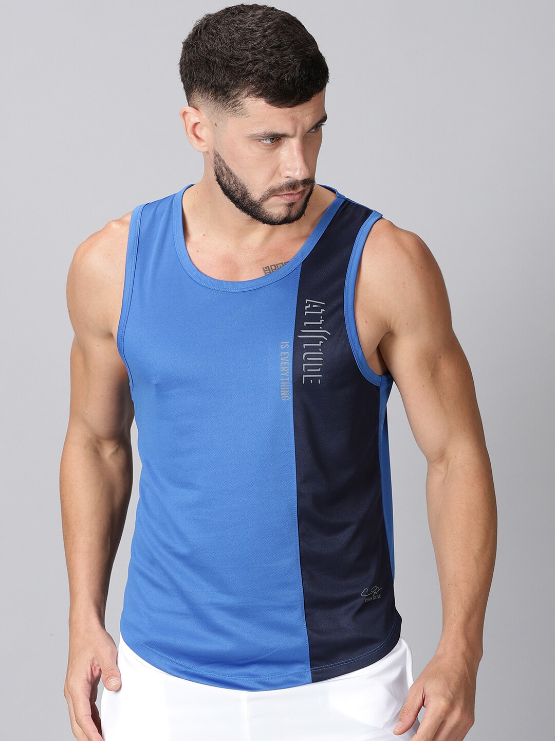 

ATTIITUDE Men Blue Dri-FIT T-shirt