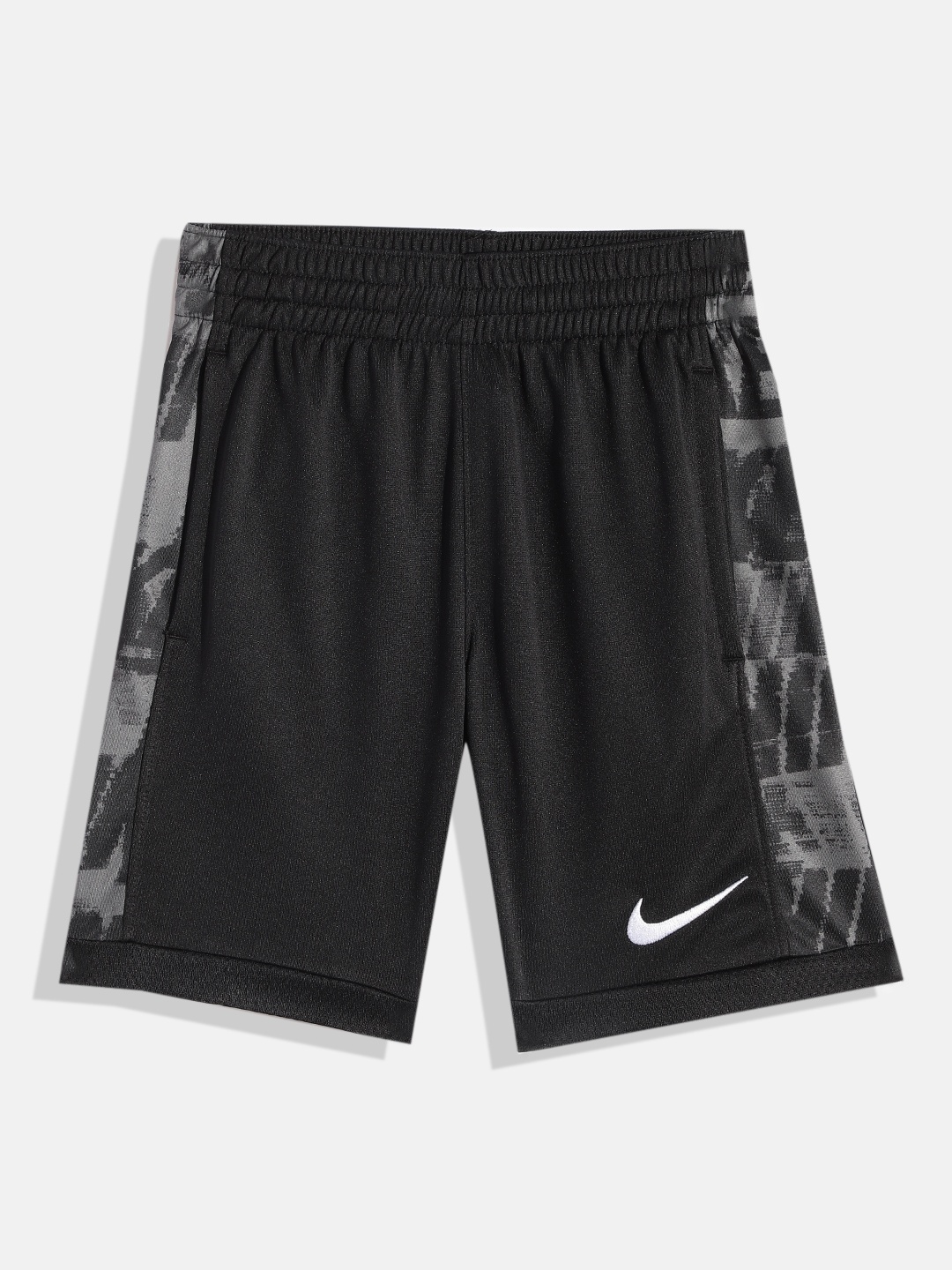 

Nike Boys Black TROPHY AOP Dri-FIT Sports Shorts