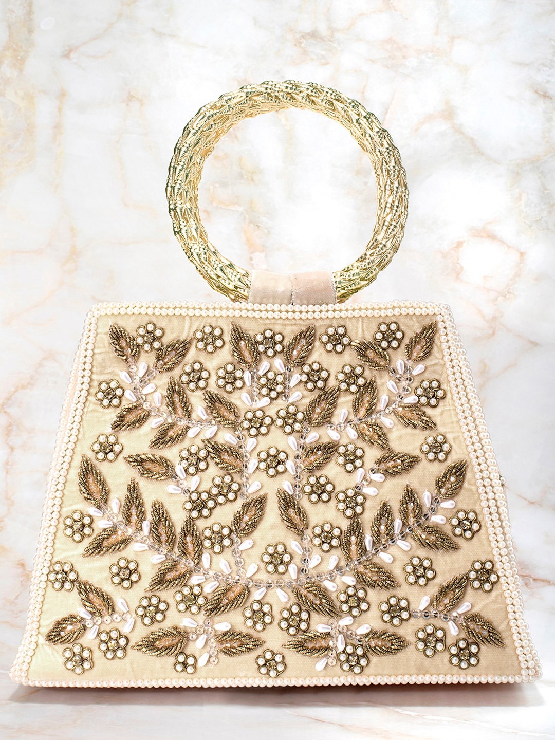 

Peora Women Cream Clutches