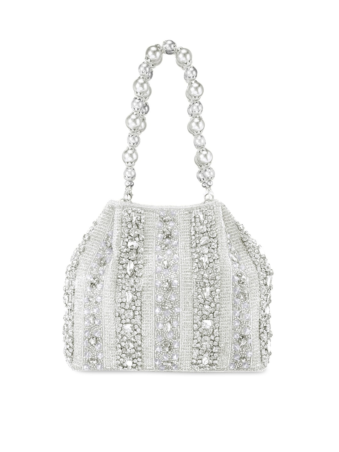 

Peora Women Silver Clutches