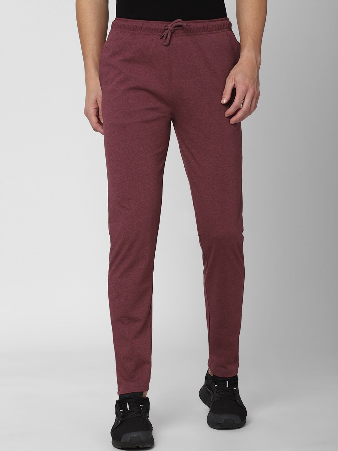 

Peter England Men Maroon Solid Track Pant