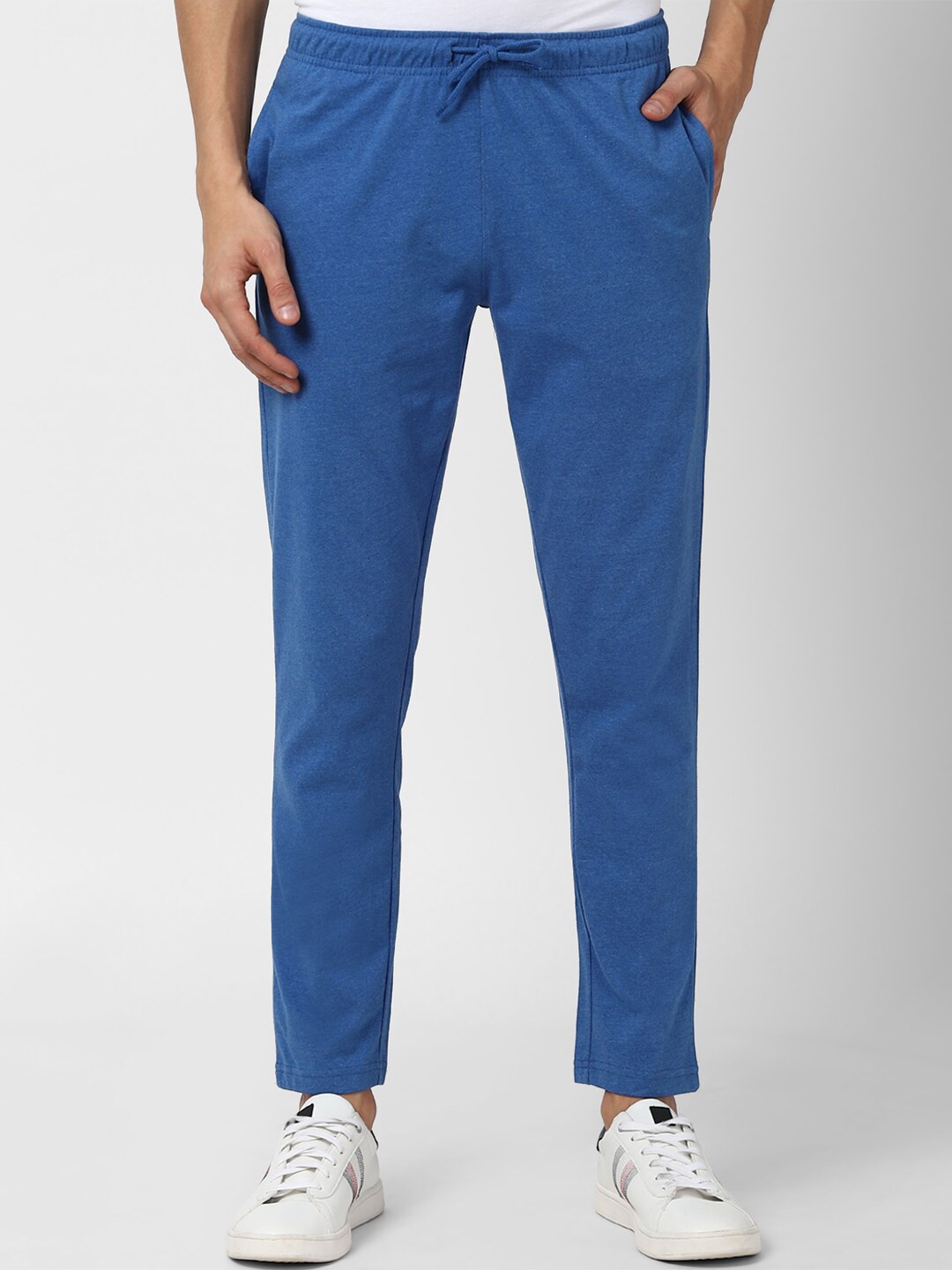 

Peter England Men Blue Solid Track Pants