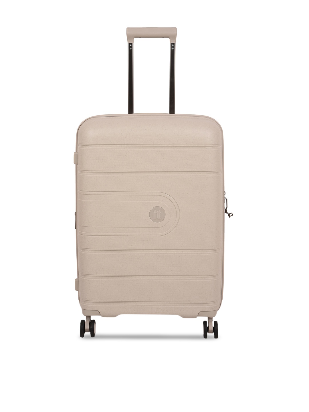 

IT luggage Beige Colored Textured Trolley Suitcase