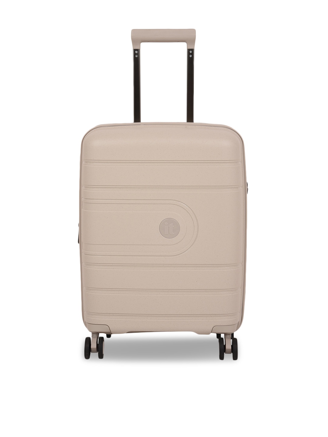 

IT luggage Beige Solid Hard-Sided Large Trolley Suitcase