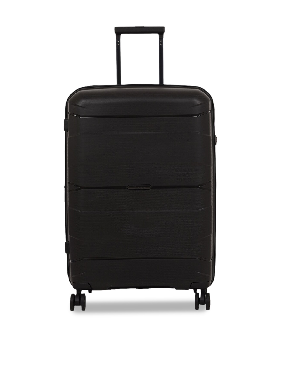 

IT luggage Black Solid Hard-Sided Large Trolley Bag