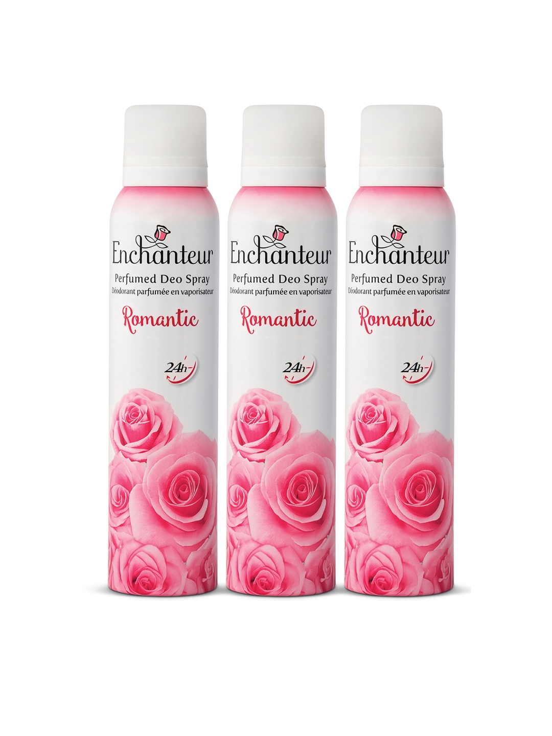 

Enchanteur Women Set of 3 Romantic Perfumed Deo Spray - 105g each, Pink