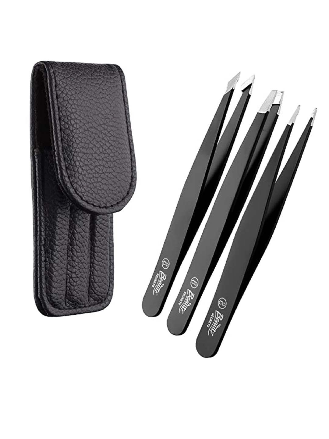 

Beaute Secrets Set of 3 Eyebrows Tweezers - Black