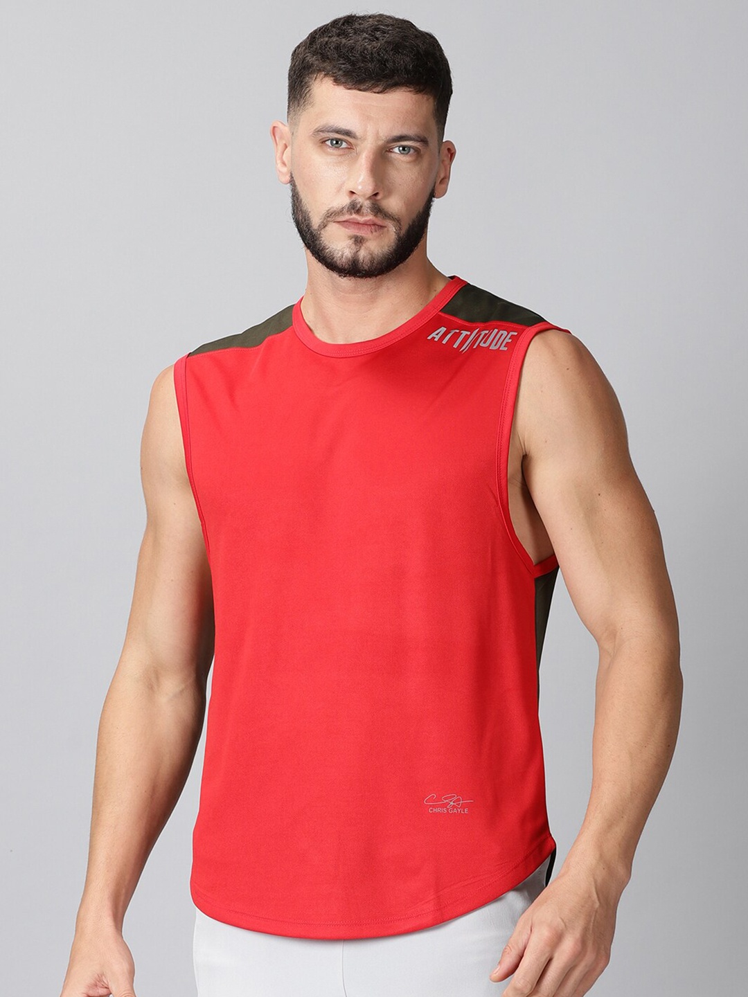 

ATTIITUDE Men Red Dri-FIT T-shirt