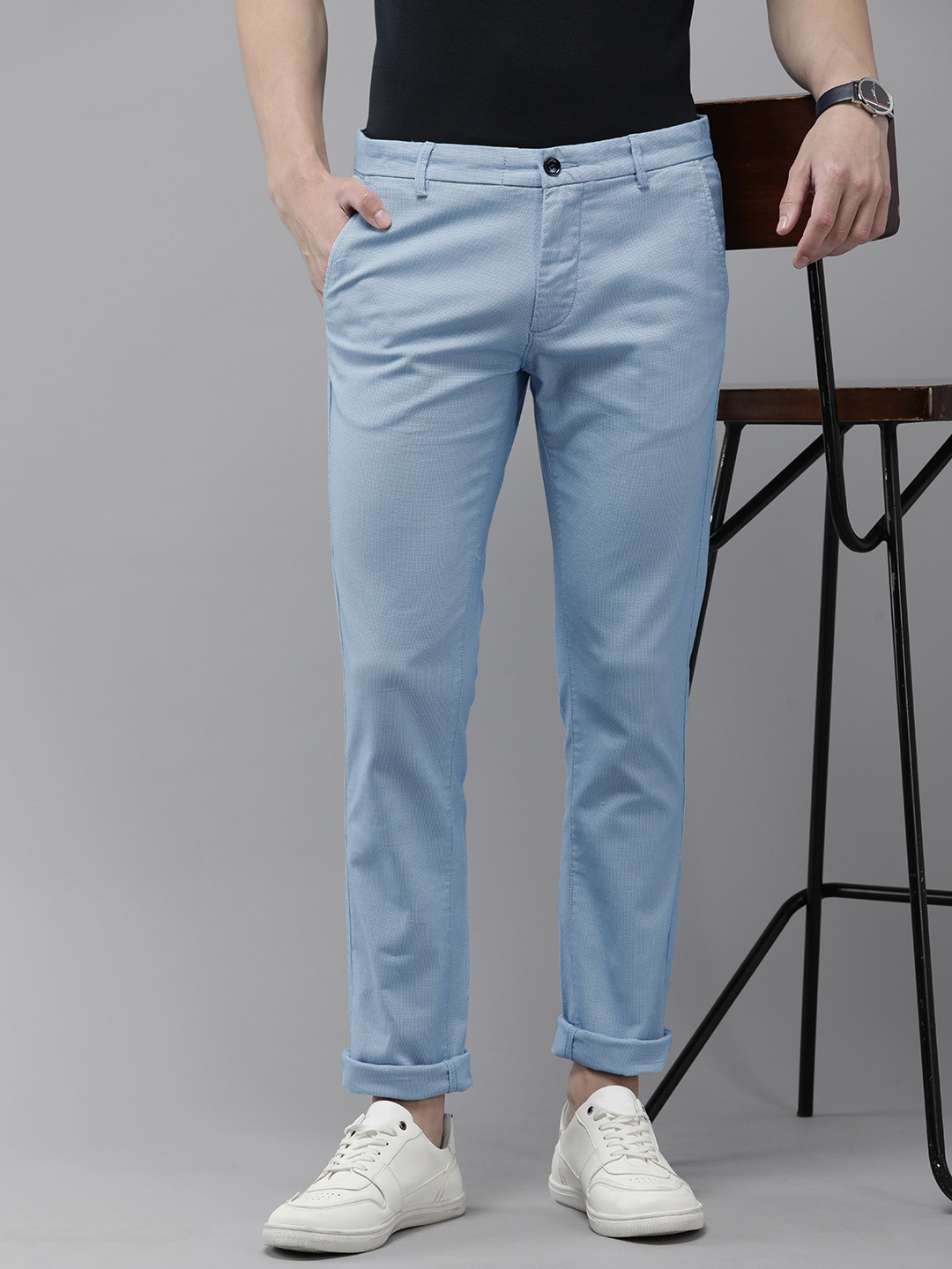 

Arrow Sport Men Original Slim Fit Trousers, Blue