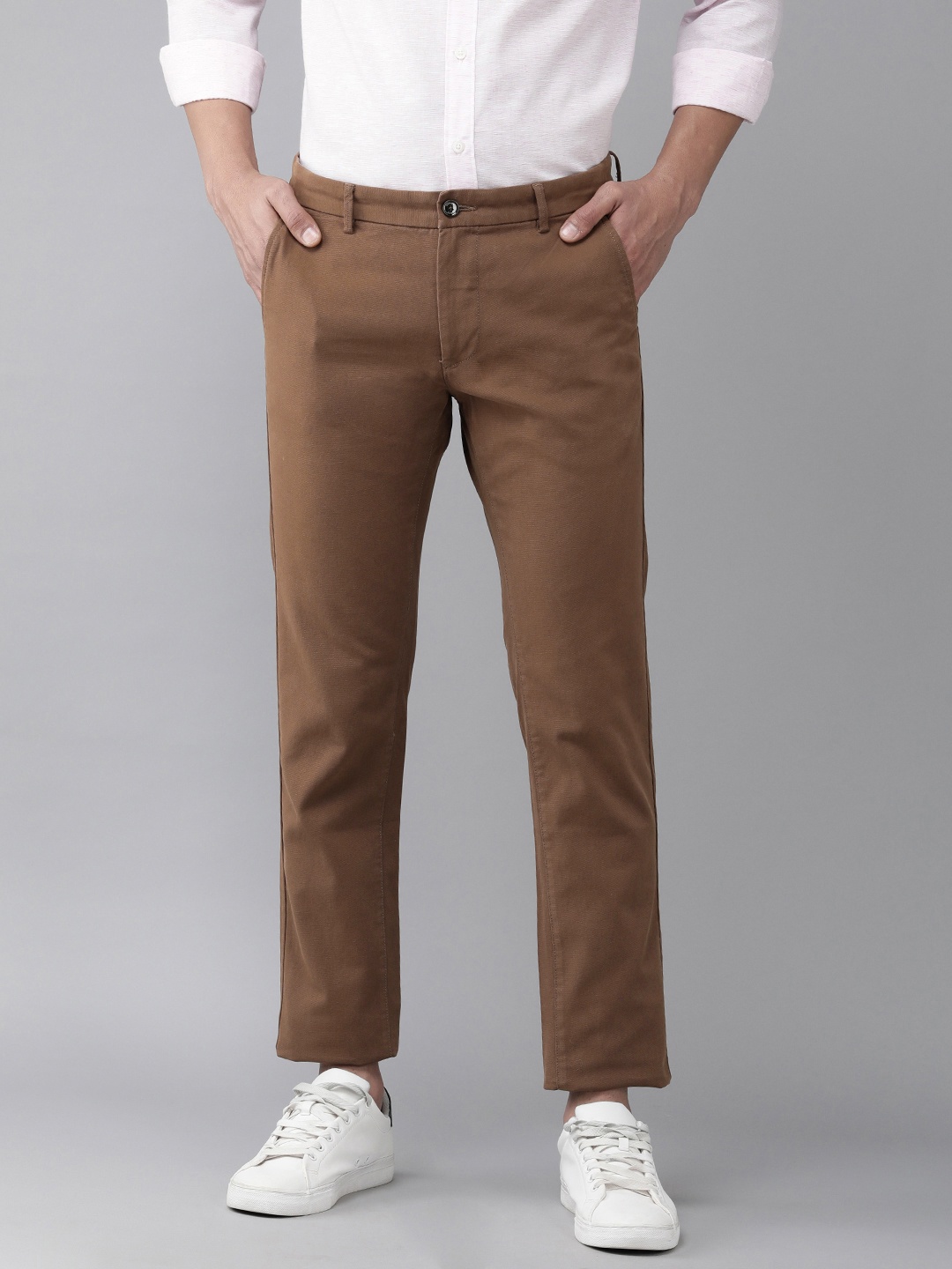 

Arrow Sport Men Khaki Original Slim Fit Cargos Trousers