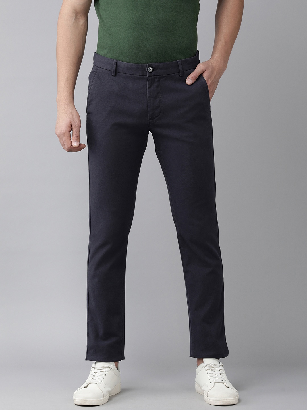 

Arrow Sport Men Navy Blue Original Slim Fit Trousers