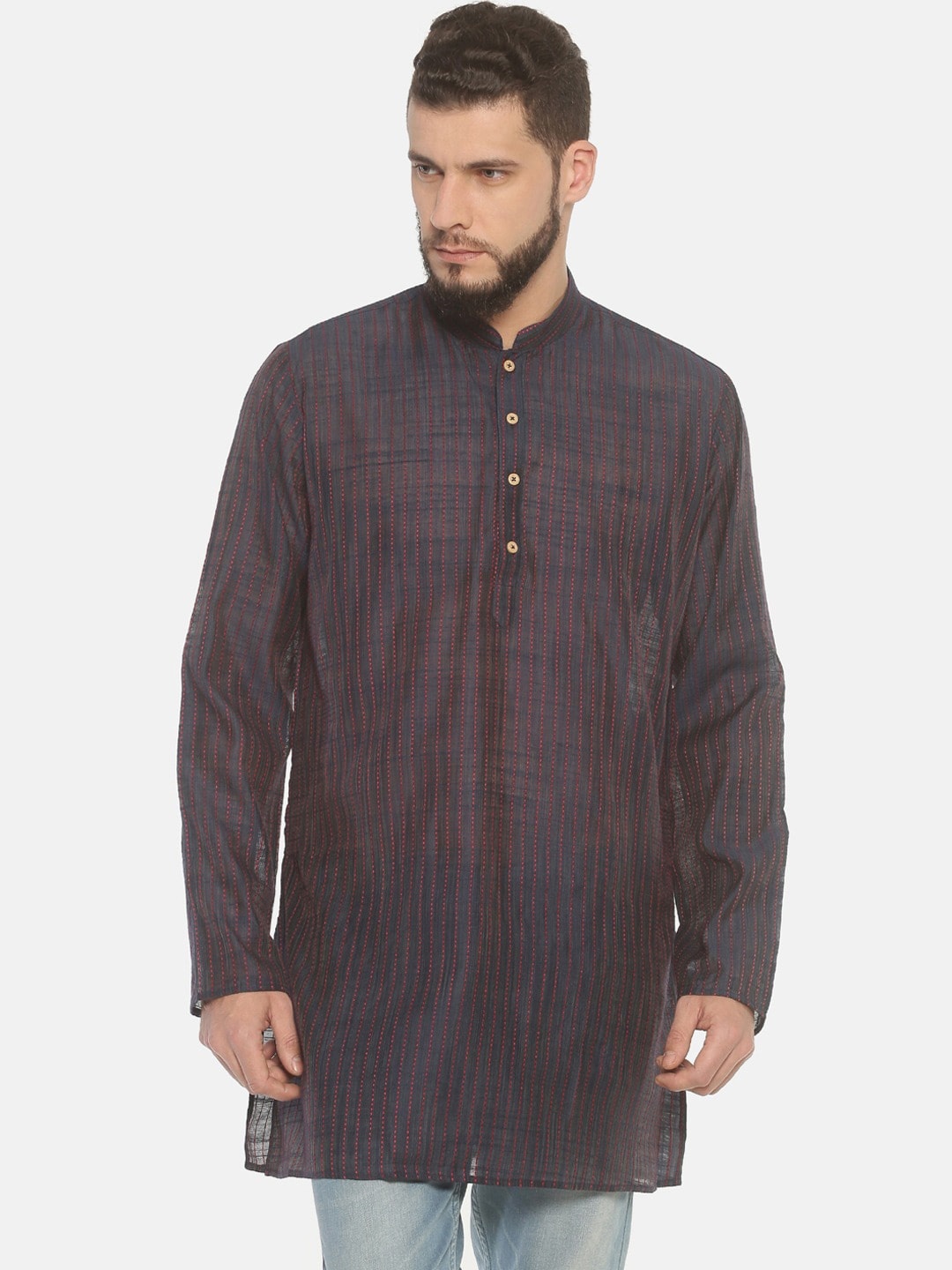 

TATTVA Men Blue Kurta