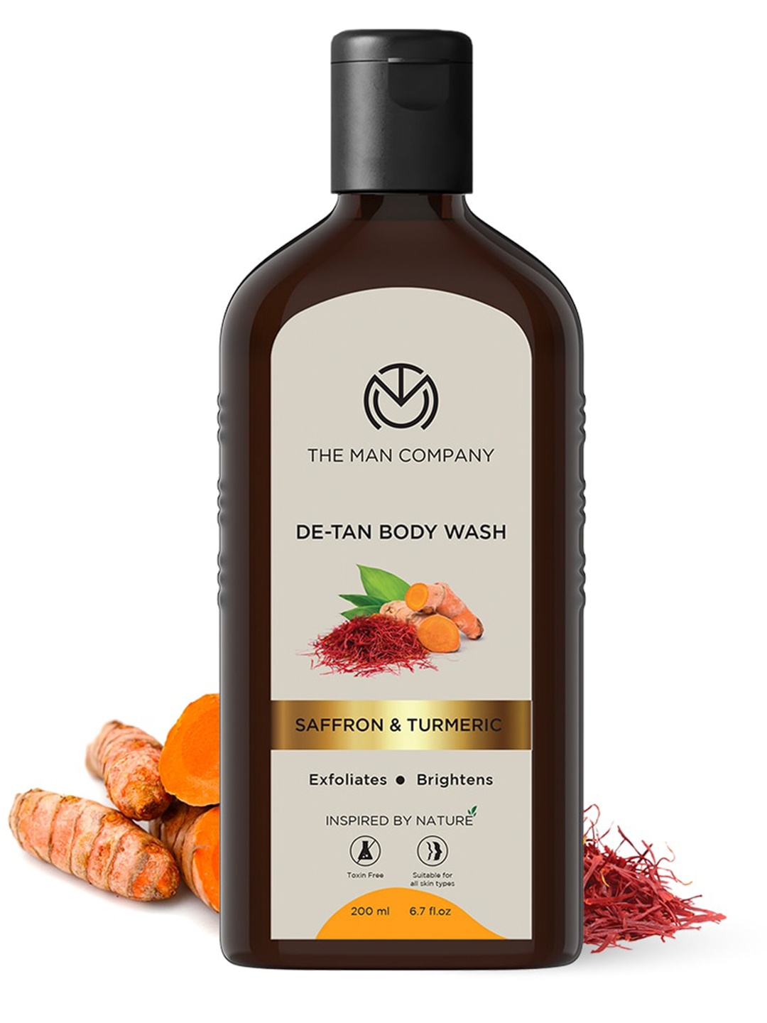 

THE MAN COMPANY De-Tan Body Wash with Saffron & Turmeric - 200 ml, Brown