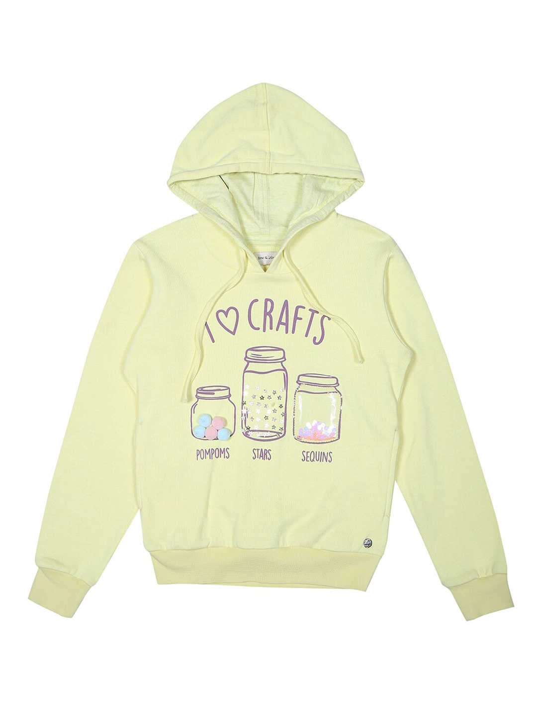 

Gini and Jony Girls Yellow Print Blouson Top