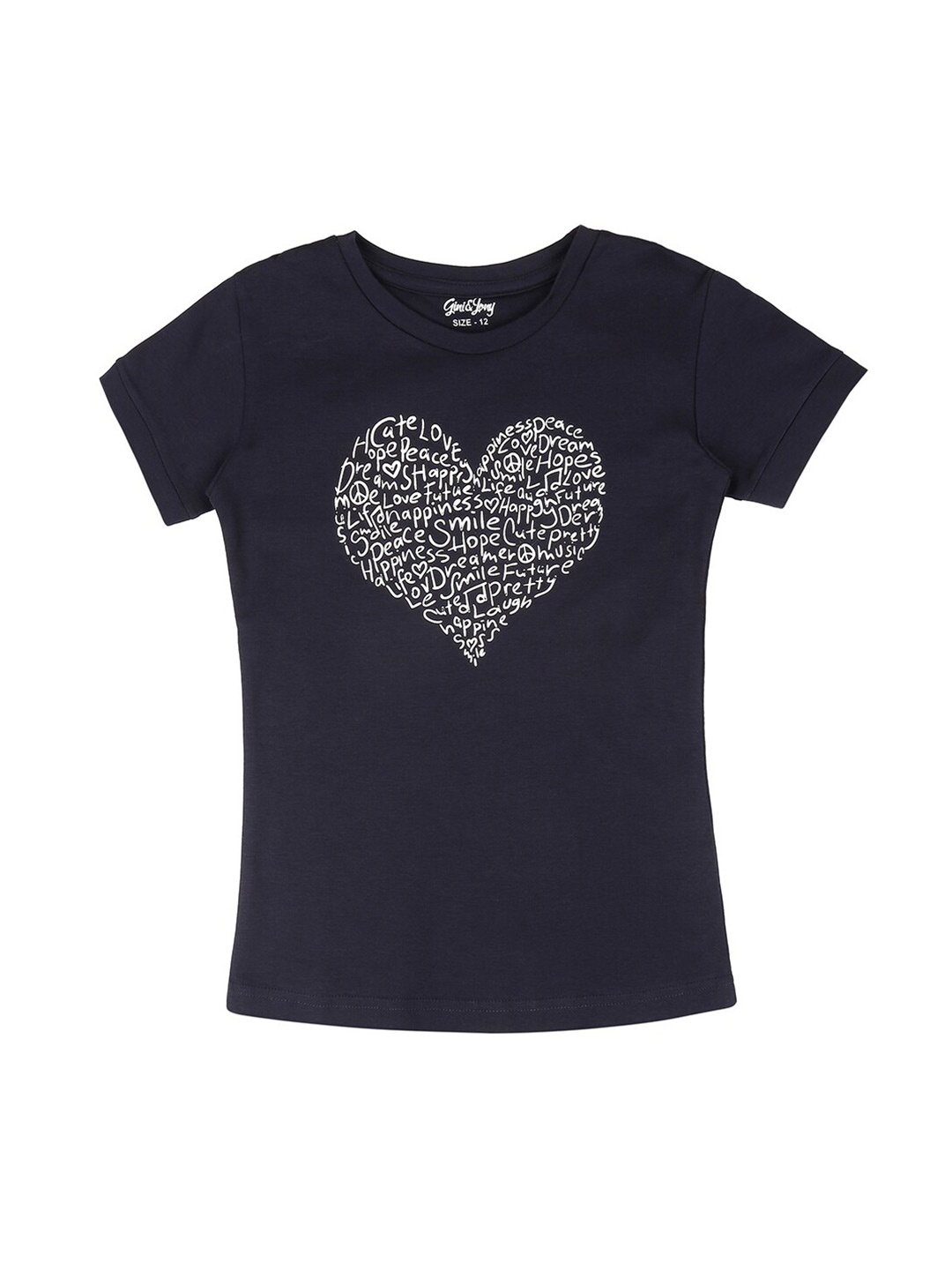 

Gini and Jony Black Print Top