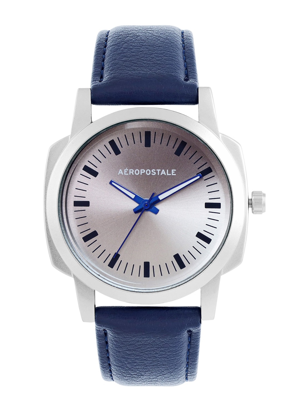 

Aeropostale Men White Dial & Blue Straps Analogue Watch AERO_AW_A1-5_SLV, Silver