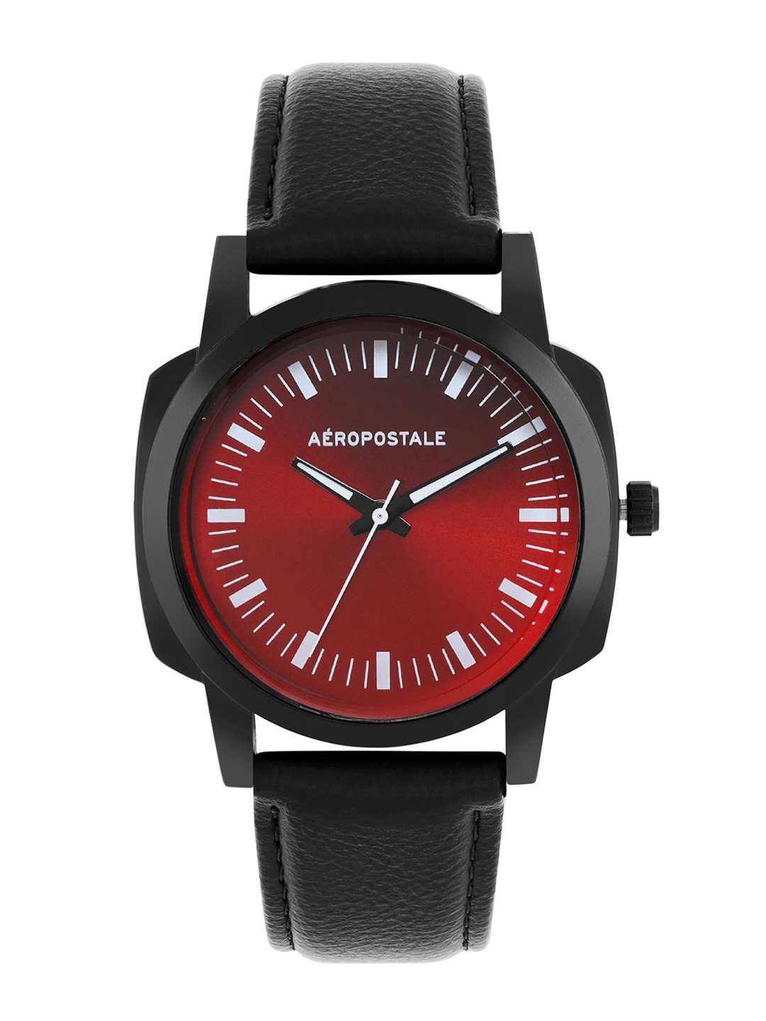 

Aeropostale Men Red Dial & Black Straps Analogue Watch AERO_AW_A1-4_RD