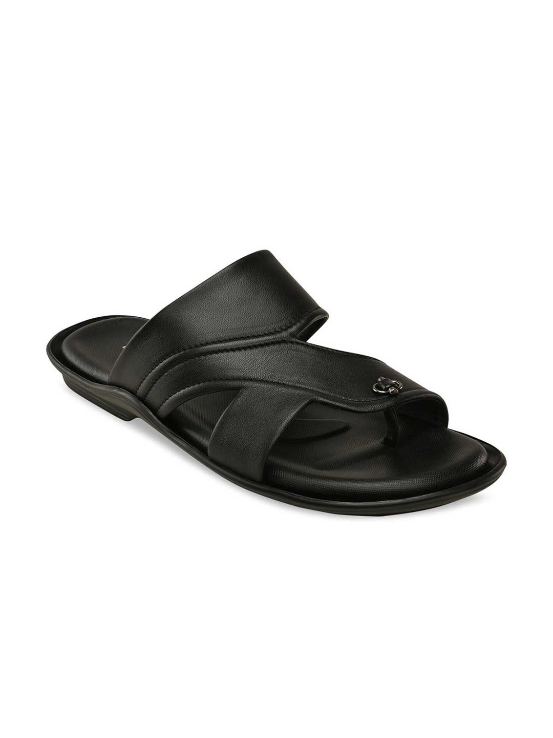 

Regal Men Black Leather Comfort Sandals