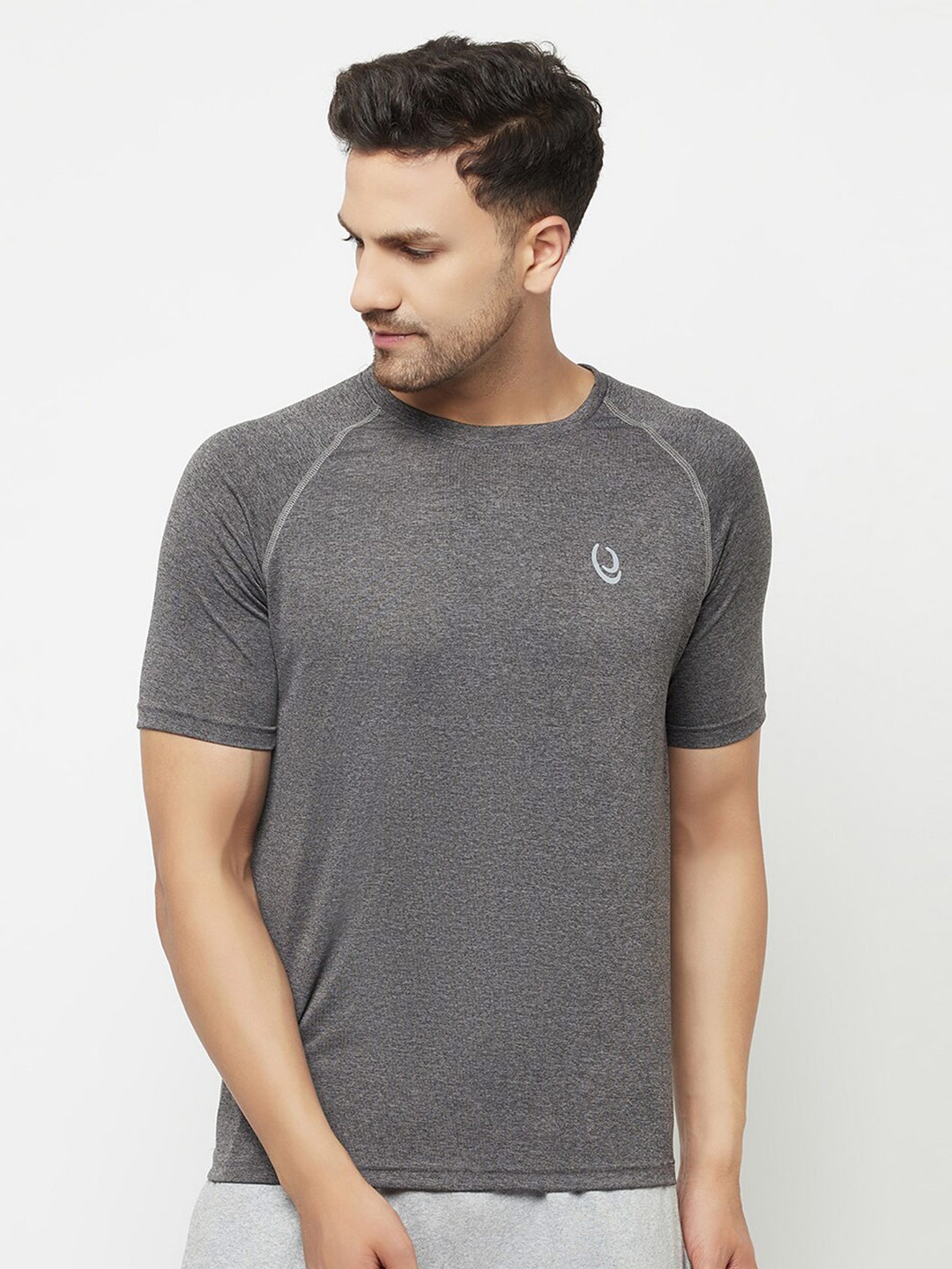 

ELEGANCE Men's Applique T-shirt, Grey