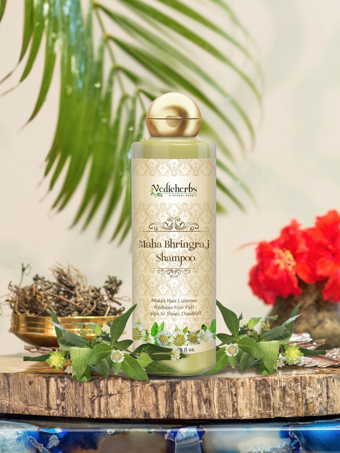

Vedicherbs Maha Bhringraj Shampoo 210ml, Green