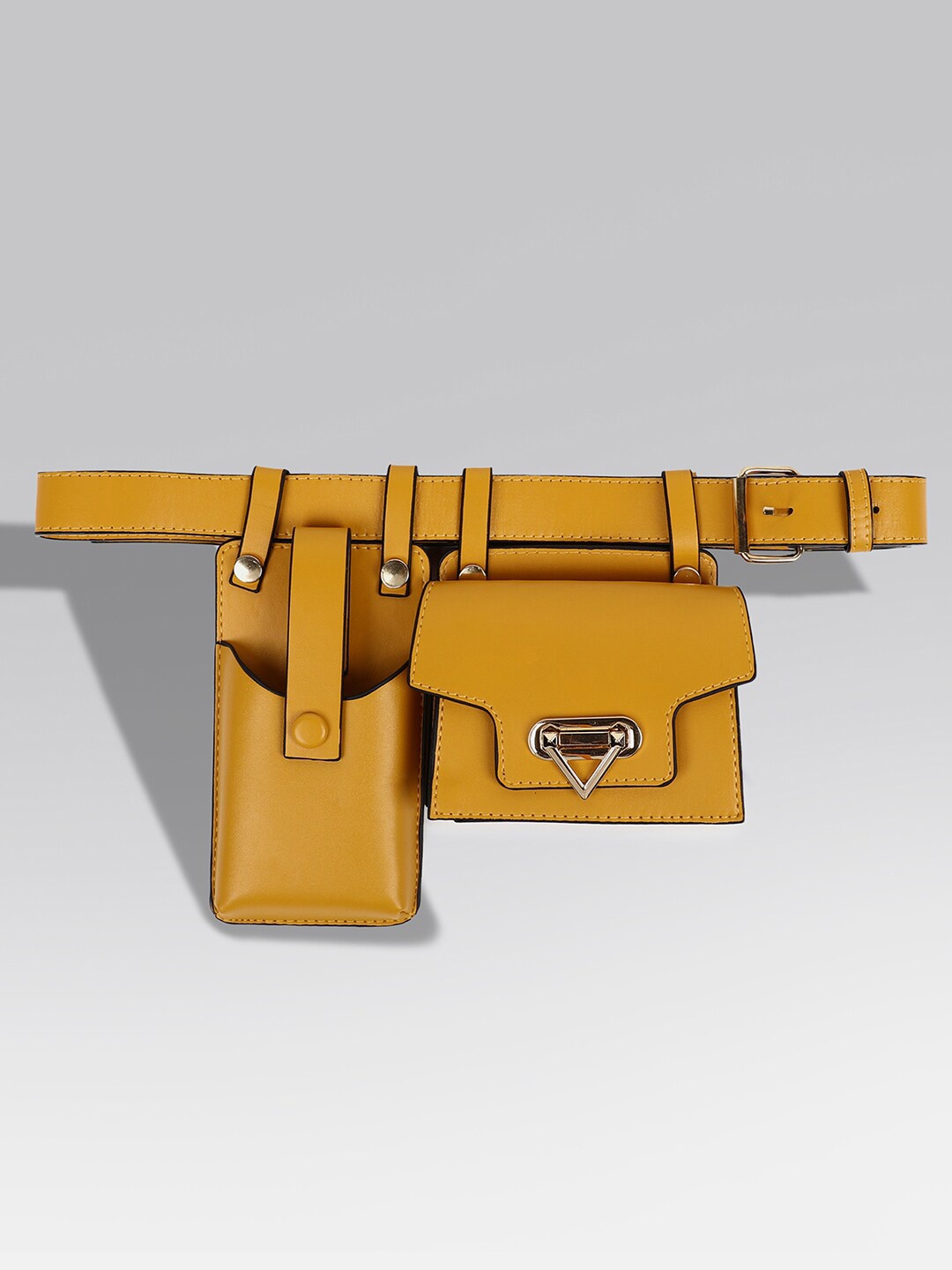 

HAUTE SAUCE by Campus Sutra Women Yellow Solid Waist Pouch