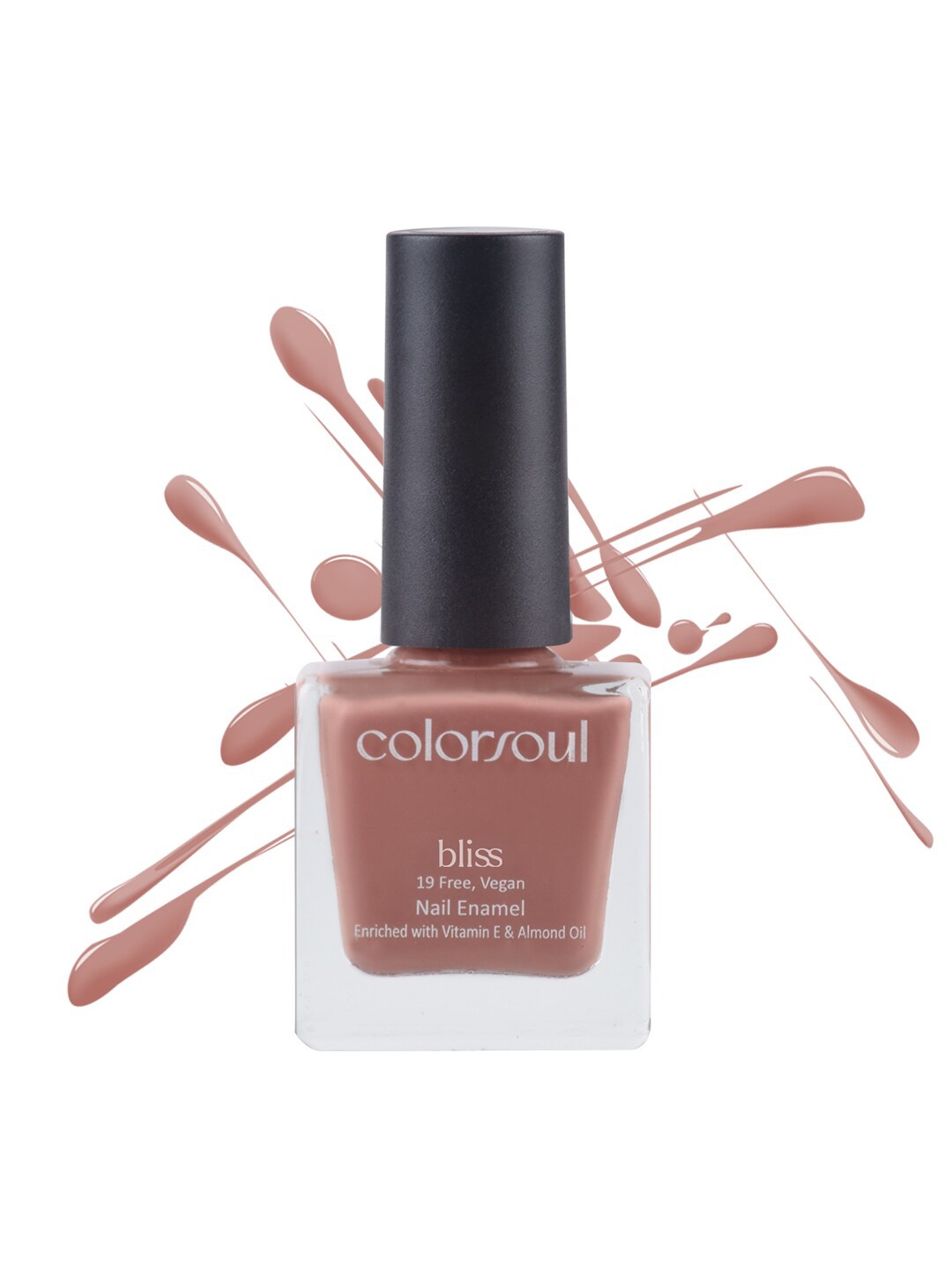 

Colorsoul Bliss Vegan Nail Enamel with Vitamin E & Almond Oil - Velvet Mist B12, Nude