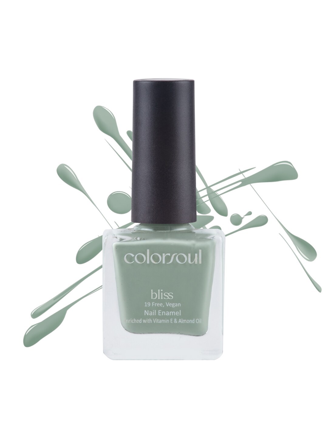 

Colorsoul Bliss Vegan Nail Enamel with Vitamin E & Almond Oil - Smog B17, Green