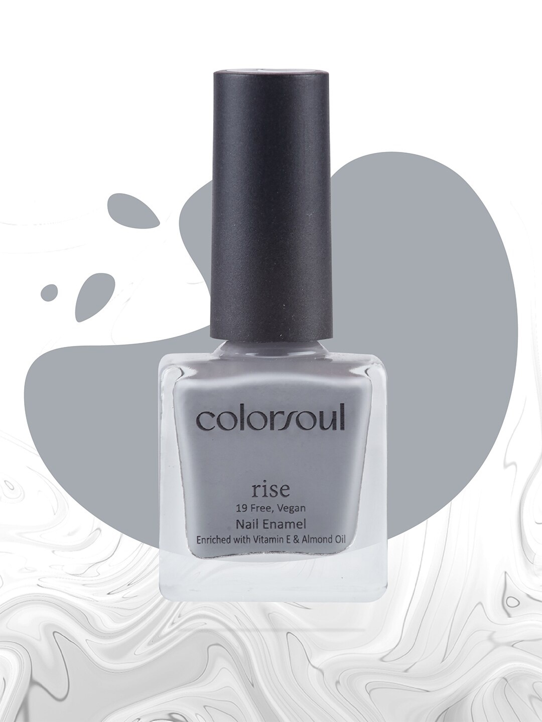 

Colorsoul Rise Vegan Nail Enamel with Vitamin E & Almond Oil - Grey Verve R20