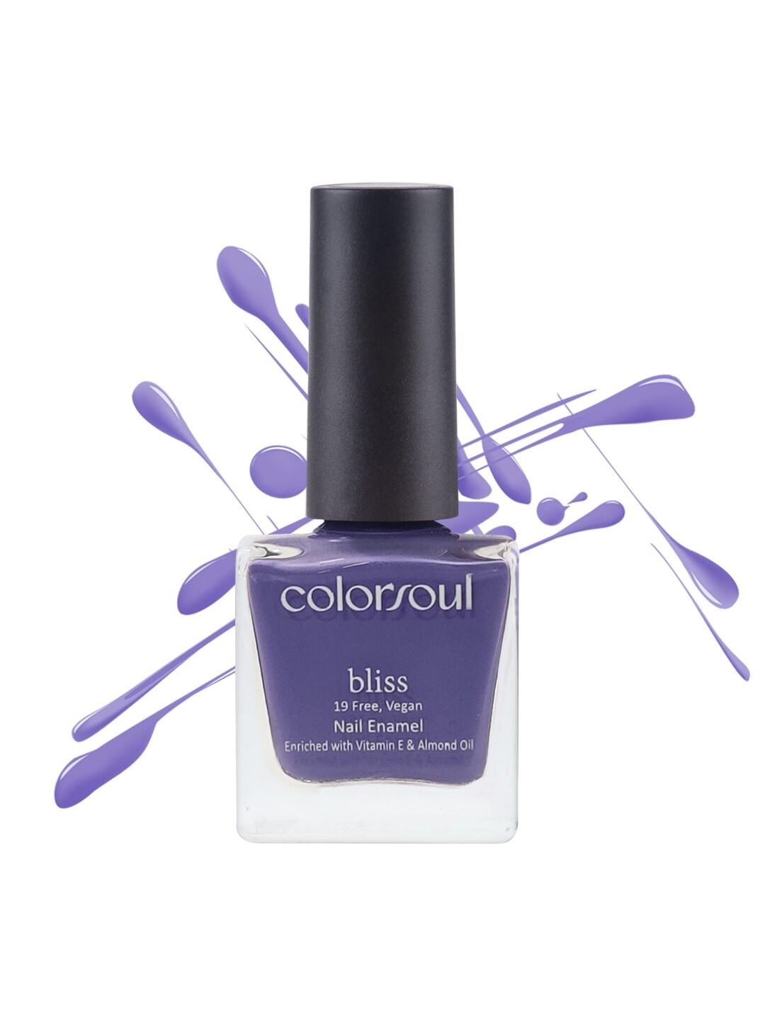 

Colorsoul Bliss Vegan Nail Enamel with Vitamin E & Almond Oil - Tickled Purple B08