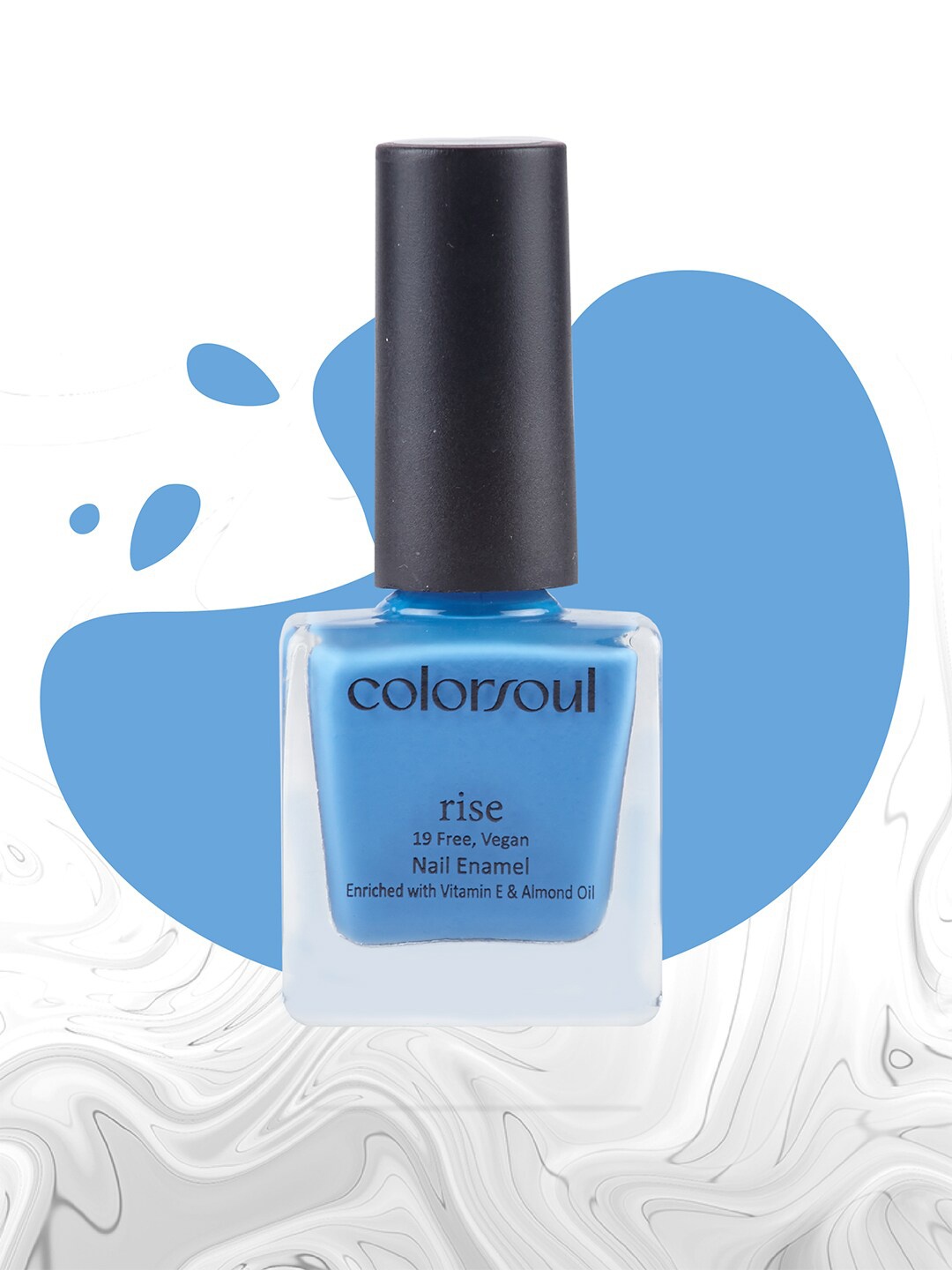 

Colorsoul Rise Vegan Nail Enamel with Vit E & Almond Oil 8 ml - Blue Eruption