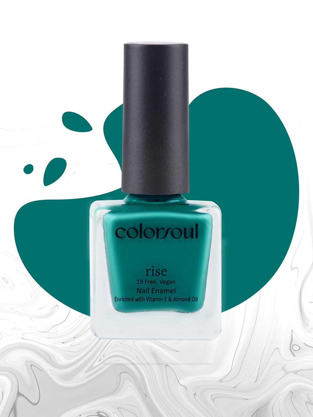 

Colorsoul Rise Vegan Nail Enamel with Vit E & Almond Oil 8 ml - Teal Evoke